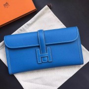 Best Fake Hermes Jige Elan 29 Clutch Bag In Blue Epsom Leather HJ00093