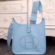 Cheap Hermes Light Blue Evelyne III PM Bag Replica HJ00593
