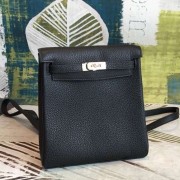 Copy Hermes Black Clemence Kelly Ado PM Backpack HJ00891