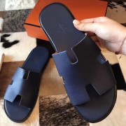 Copy Replica Hermes Izmir Sandals In Sapphire Epsom Leather HJ00971