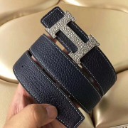 Fake AAA Replica Perfect Hermes H Belt Buckle & Noir Clemence 32 MM Strap HJ00279