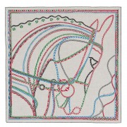 Hermes Beige Robe Du Soir Shawl 140CM HJ01250