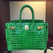 Hermes Birkin 30cm 35cm Bag In Bamboo Crocodile Leather Replica HJ00702