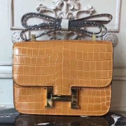 Hermes Camarel Constance MM 24cm Crocodile Bag HJ00624