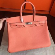 Hermes Crevette Clemence Birkin 35cm Handmade Bag HJ00404