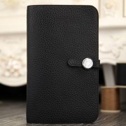 Hermes Dogon Combine Wallet In Black Leather HJ00273