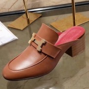Hermes Paradis Mule In Camarel Calfskin Leather HJ00658