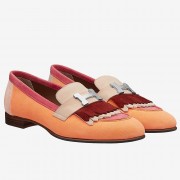 Hermes Royal Loafers In Multicolour Suede Replica HJ00004