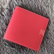 High Imitation Replica Hermes Rose Red MC2 Copernic Compact Wallet HJ00575