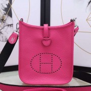 Knockoff Designer Replica Hermes Rose Red Evelyne II TPM Messenger Bag HJ00507