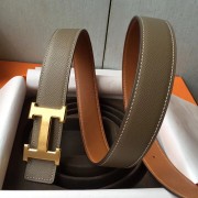 Knockoff Replica Hermes H Belt Buckle & Taupe Epsom 32 MM Strap HJ00953