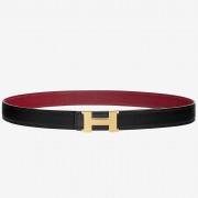 Replica Best Faux Hermes Mini Constance Belt Buckle & Ruby Epsom 24 MM Strap HJ00068