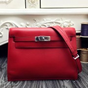 Replica High Quality AAA Imitation Hermes Kelly Danse Bag In Red Swift Leather HJ00136