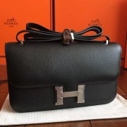 Top Hermes Black Epsom Constance Elan 25cm Bag Replica HJ00829