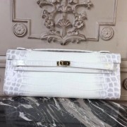 Top Quality Hermes Himalaya Crocodile Kelly Cut Clutch Bag HJ00133