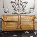 1:1 Imitation Hermes Jige Elan 29 Clutch In Camarel Crocodile Leather HJ00889