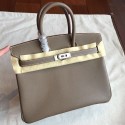 AAA Replica Hermes Etoupe Epsom Birkin 25cm Handmade Bag Replica HJ00108