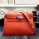 Best Cheap Hermes Kelly Danse Bag In Orange Swift Leather HJ00361