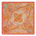 Best Quality Hermes Saumon Le Jardin De La Maharani Silk Shawl HJ00037