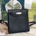 Copy Hermes Black Clemence Kelly Ado PM Backpack HJ00891