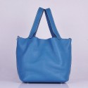 Copy Hermes Picotin Lock Bag In Blue Leather HJ00021