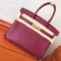 Fashion Hermes Ruby Epsom Birkin 30cm Handmade Bag HJ00670