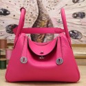 Fashion Replica Fashion Hermes Rose Red Clemence Lindy 34cm Bag HJ00869