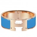 Hermes Blue Enamel Clic Clac H PM Bracelet HJ01043