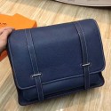 Hermes Dark Blue Steve 35 Messenger Bag HJ00606