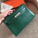 Hermes Malachite Swift Kelly Pochette Handmade Bag HJ00586