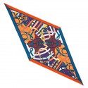 Hermes Orange/Blue Cavald'or Losange Replica HJ01152