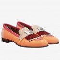 Hermes Royal Loafers In Multicolour Suede Replica HJ00004