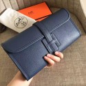 Hermes Sapphire Epsom Jige Elan 29 Clutch Replica HJ01324