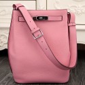 Hermes So Kelly 22cm Bag In Pink Leather HJ00659