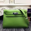 High Imitation Knockoff Hermes Kelly Danse Bag In Green Swift Leather HJ00053