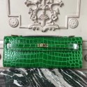 High Quality Copy Hermes Bambou Crocodile Kelly Cut Clutch Bag HJ01354
