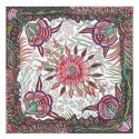 Imitation Best Cheap Hermes White Flowers Of South Africa Silk Scarf HJ01160
