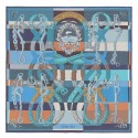 Imitation Copy Hermes Blue Della Cavalleria Shawl HJ00221