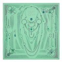 Imitation Hermes Green Etude Pour Une Parure De Gala Scarf Replica HJ01319