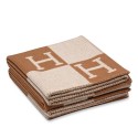 Imitation Hot Replica Hermes Brown Avalon Blanket HJ00518