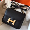 Imitation Knockoff High End Hermes Mini Constance 18cm Black Epsom Bag HJ00255