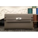 Imitation Knockoff Perfect Hermes Kelly Longue Wallet In Etoupe Epsom Leather HJ00429