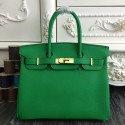 Imitation Replica Hermes Birkin 30cm 35cm Bag In Bamboo Clemence Leather HJ00043