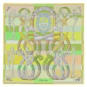 Imitation Replica Hermes Green Della Cavalleria Shawl HJ01023