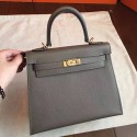 Knockoff 1:1 Hermes Etoupe Epsom Kelly 25cm Sellier Handmade Bag HJ00529