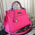 Knockoff 1:1 Hermes Rose Red Epsom Kelly 32cm Sellier Bag HJ00764