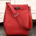 Perfect Copy Hermes So Kelly 22cm Bag In Red Leather HJ00439