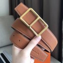 Replica Cheap Hermes Officier Belt Buckle & Brown 38MM Strap HJ00512