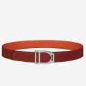 Replica Fashion Fashion Hermes Etrier Buckle Belt & Orange Clemence 32 MM Strap HJ00101