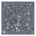 Replica Faux Hermes Navy Peuple Du Vent Bandana Shawl HJ00286